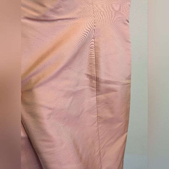 Vintage Y2K 2000s Ann Taylor 100% Silk Square Neck Sleeveless Sheath Dress 6P - Picture 5 of 9